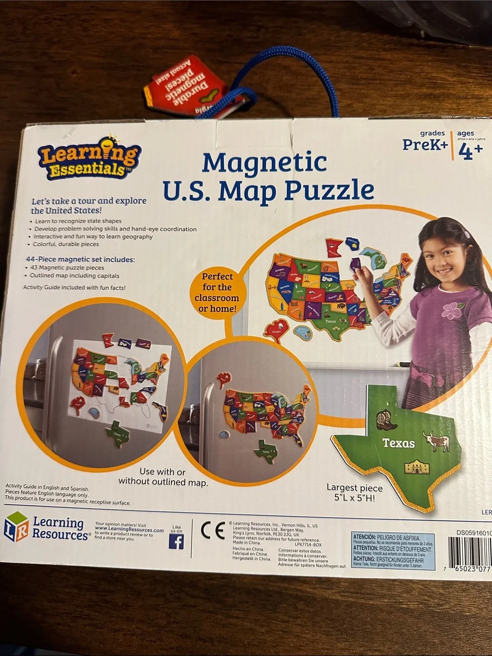 Magnetic U.S. Map Puzzle - Colorful Kids Puzzle